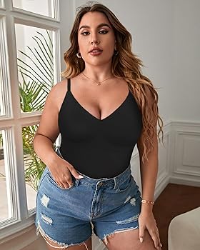 EUYZOU Womens Tummy Control Shapewear Tank Tops Seamless V